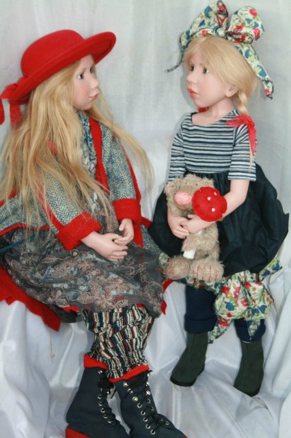 Коллекционные куклы Цвергназе из коллекции 2010 года - Олив и Марошка