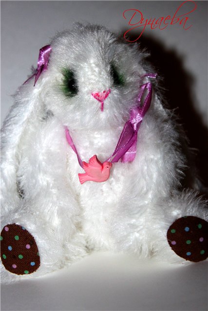 Зайка,вязаная игрушка