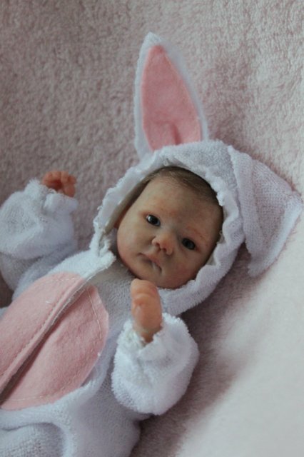 Мини зайка... Куколка реборн Вишни Виктории