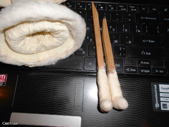 Реставрация антикварной новогодней игрушки из ваты. Снегурочка и Дед Мороз. +БОНУС, папье маше из ваты