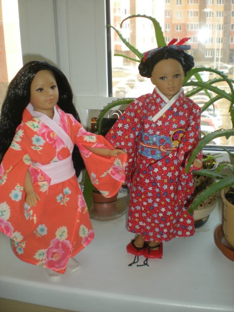 Амин линь и новое кимоно, куколки компании unimax дизайнер Heidi Ott