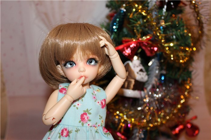 Поздравление с Новым Годом от Маняши. Кукла БЖД Литлфи Анте