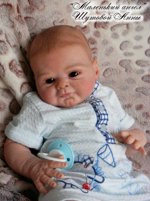 Маленький мужичок-хомячок Мишенька. Кукла-реборн Шутовой Анны