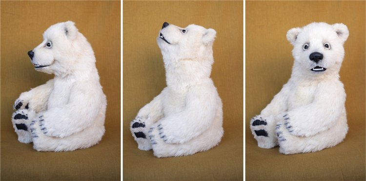 Нолан полярный медвежонок. Авторские игрушки ручной работы Татьяны Матляк