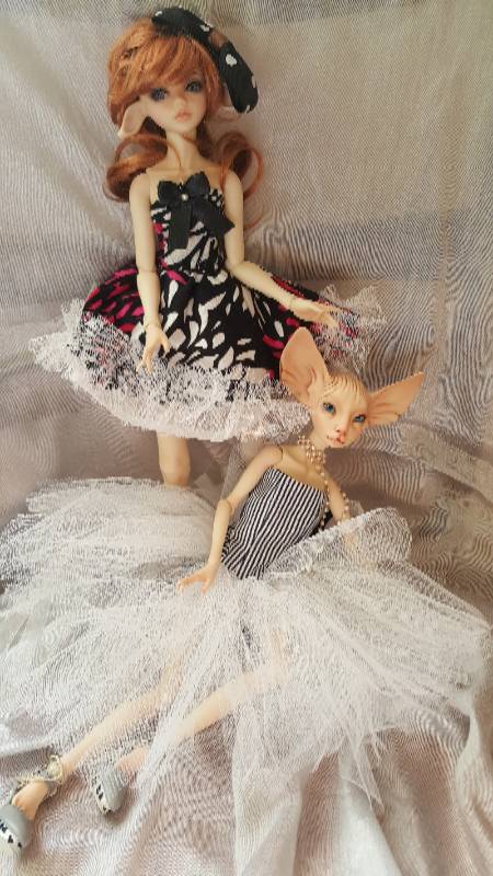 В черно-белых тонах — Авторские куклы BJD (БЖД) у нас дома: фото (фото 7)