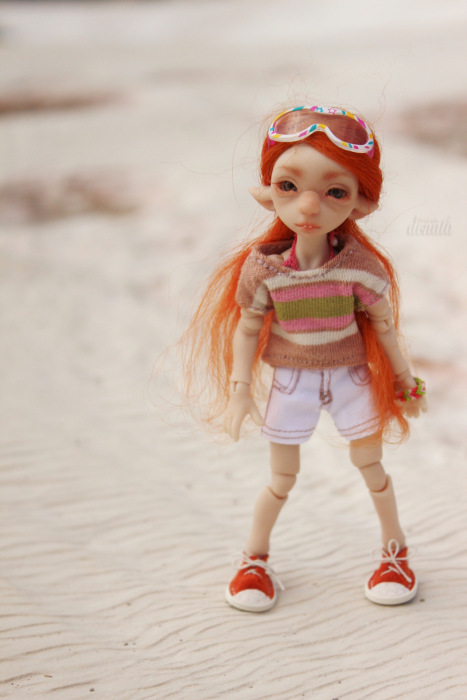 Как Фиби в отпуск съездила. Авторская бжд-мышка Лидии Снуль