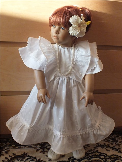 Белый гибискус... Новый образ для Янки от Annette Himstedt (фото 2)