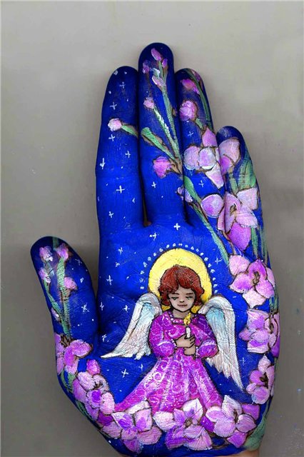 Рисунки на ладони. Авторские работы Светланы Колосовой