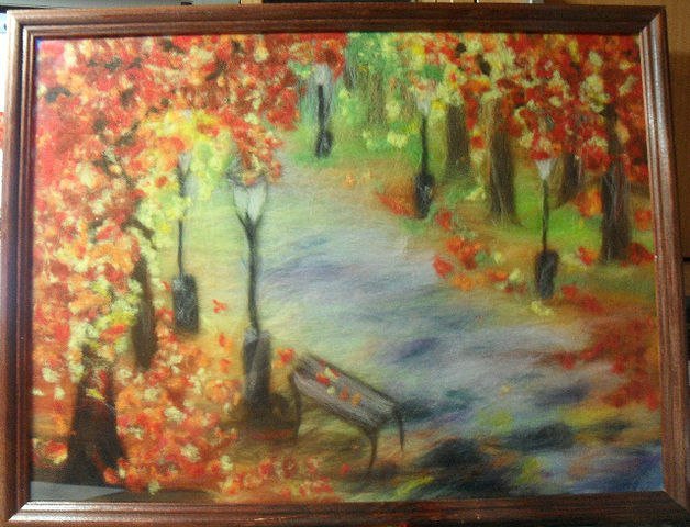 Картины из шерсти. Подборка