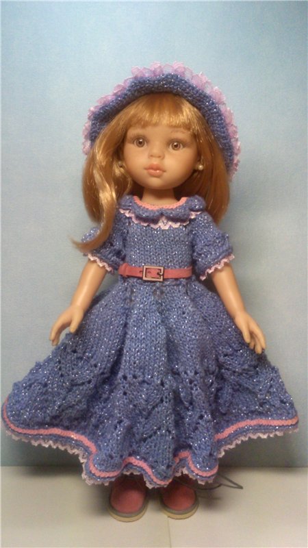 Платье "Розовый закат" для кукол Паола Рейна