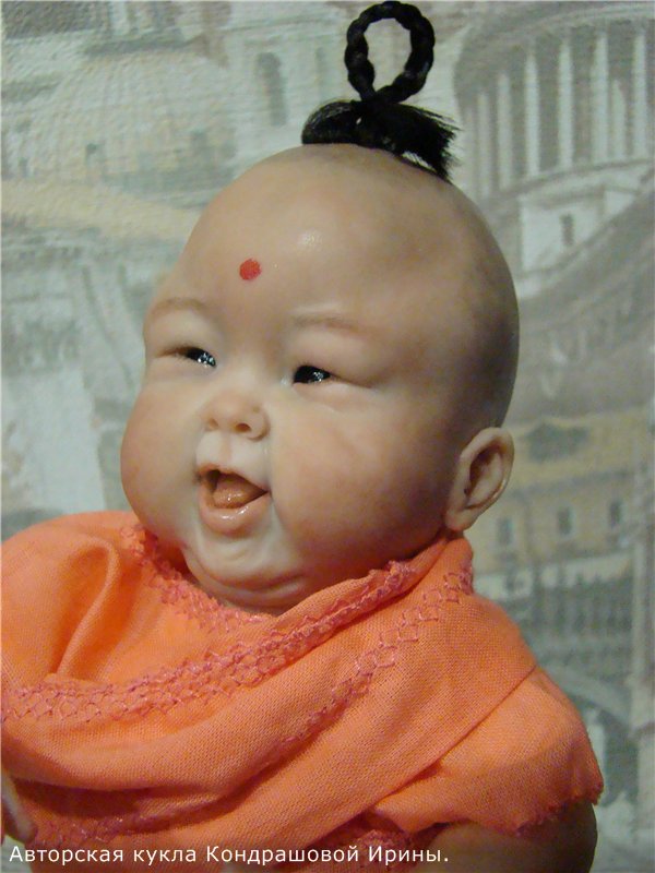 Малыш из Тибета. Авторская кукла Кондрашовой Ирины