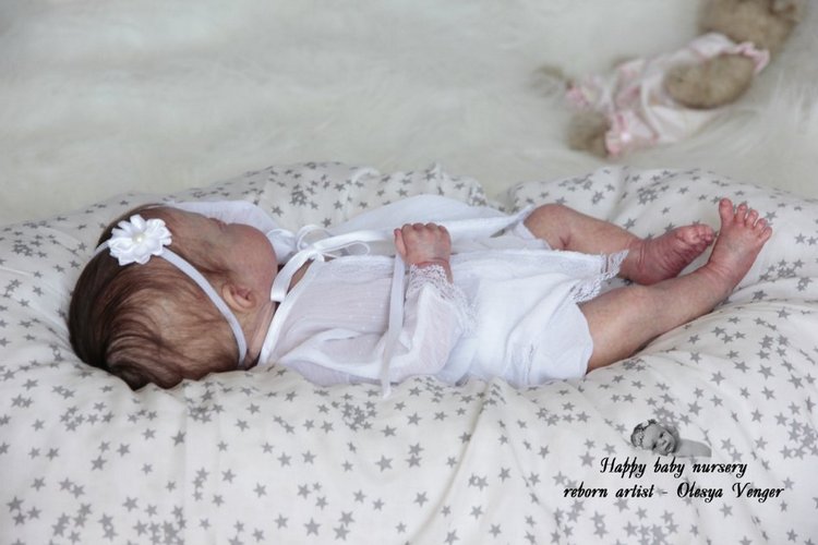 Моя принцесса Крошечка-Кокошечка. Кукла реборн Олеси Венгер (фото 9)
