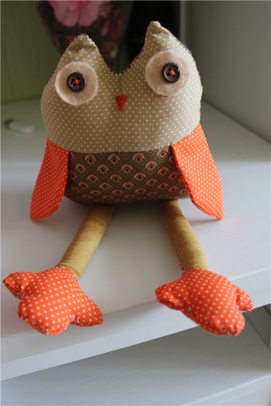 Совушка - текстильная игрушка своими руками