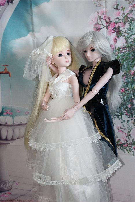 Принц-воин с невестой. Шарнирные куклы "Звезды подиума" новой волны