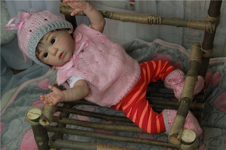 Малышка Карина. Куколка из молда Maike от Gudrun Legler