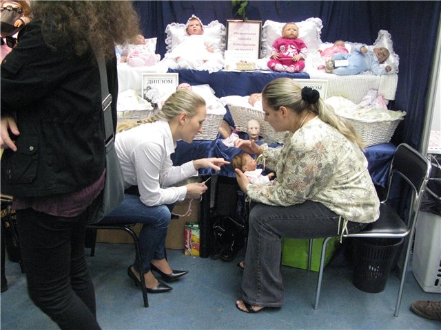 VII Международный салон кукол на Тишинке. Стенд Елены Андреевой и Екатерины Самгиной (фото 4)