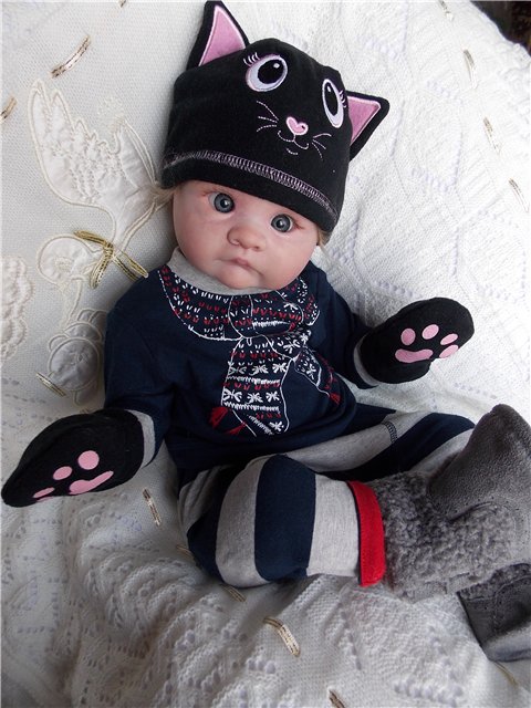 Котенок Савушка, мой забавный глазастик реборн. Детская Светланы Матляк