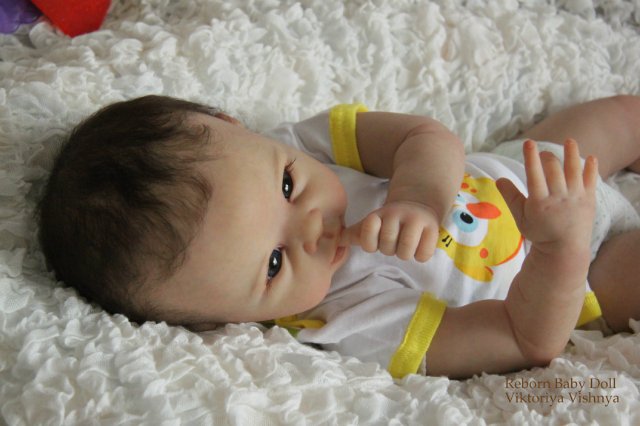 Девочка Кристочка... Куколка реборн Виктории Вишни (фото 3)