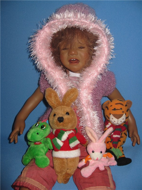 Кто подскажет, как ребенка успокоить? Коллекционная кукла Inke A.Himstedt