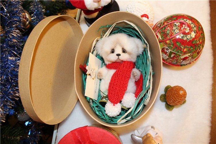 Рождественский Снежок! Авторский мишка Лены Белобородовой (фото 2)