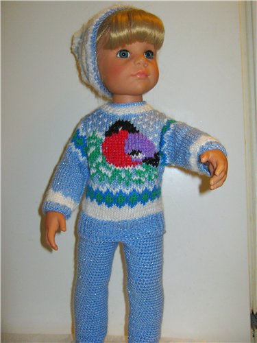 И опять снегири... Комплекты теплой одежды для фэйсинок, паолочек и кукол Готц