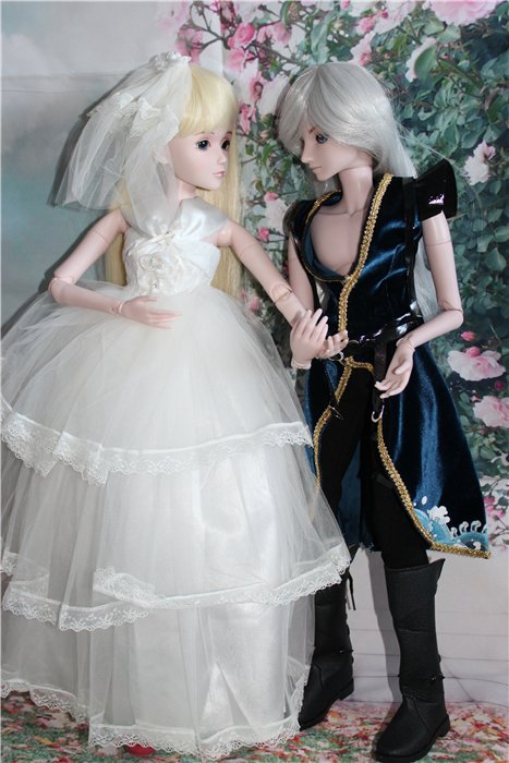 Принц-воин с невестой. Шарнирные куклы "Звезды подиума" новой волны