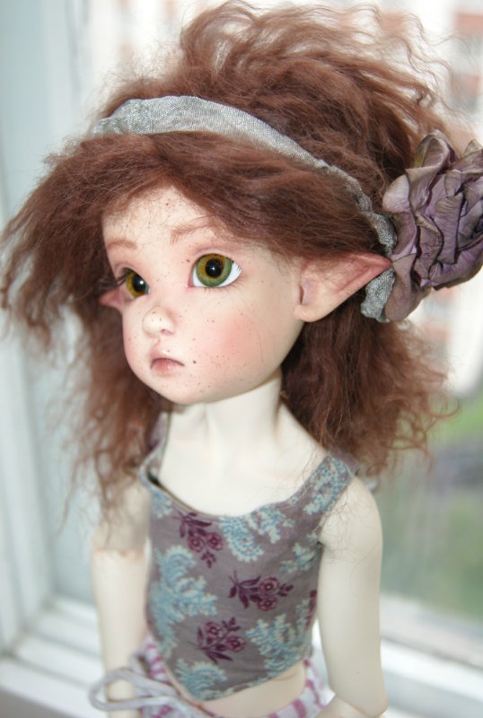 Ошеломительная эльфийка Аннабель - ООАК handsculpted doll by Kaye Wiggs (фото 8)