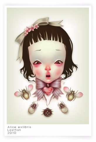 Сюрреалистические иллюстрации французской художницы Элоди LostFish или еще раз об Алисе