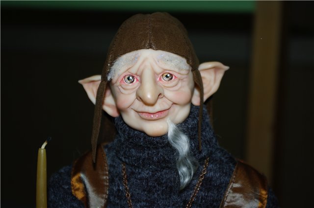 Посейдон и Добрый Гном. Авторские куклы из фимо