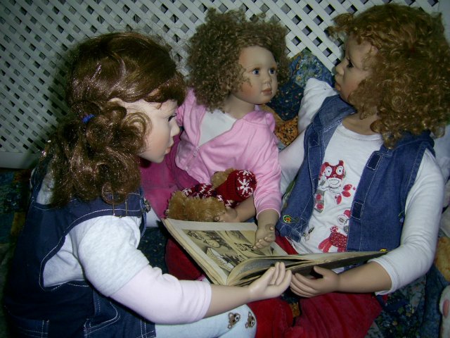 Сказка, рассказанная на ночь - или сестрички Оранж и Добывайки. Моя кукольная коллекция (фото 2)