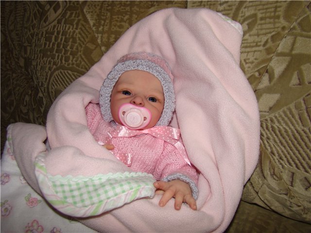 Сердечки для моей зайки.Вязанная одежда для кукол | Бэйбики Сердечки для моей зайки.Вязанная одежда для кукол (фото 2)