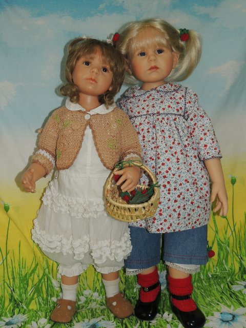 Две любимые сестрёнки. Куклы Гюнцель