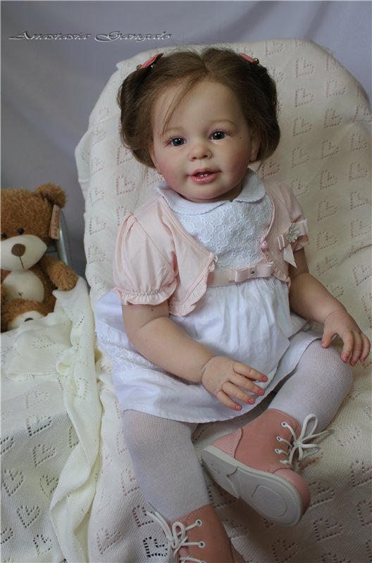 Поделись улыбкою своей.Стефания,кукла реборн Анастасии Гангало