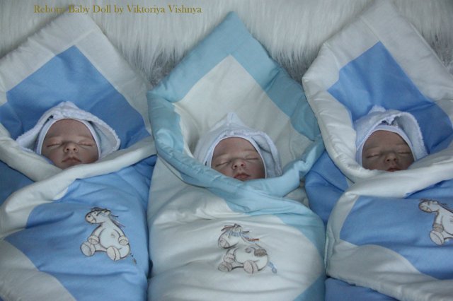 Тройняшки Джошики... Куколки реборн Виктории Вишни
