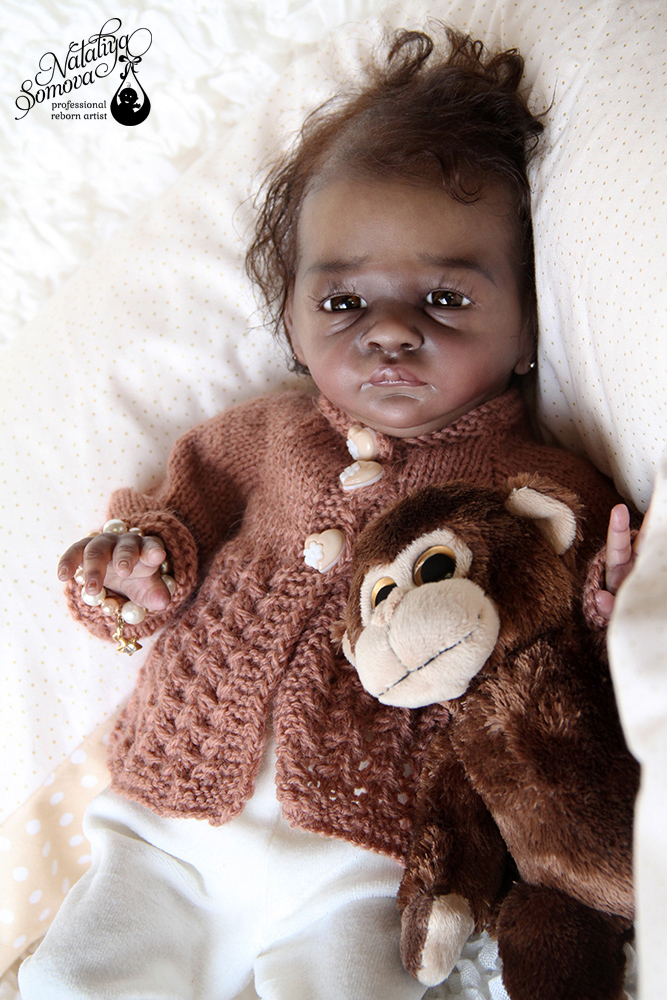 Эвелина. Шоколадка реборн Наталии Сомовой