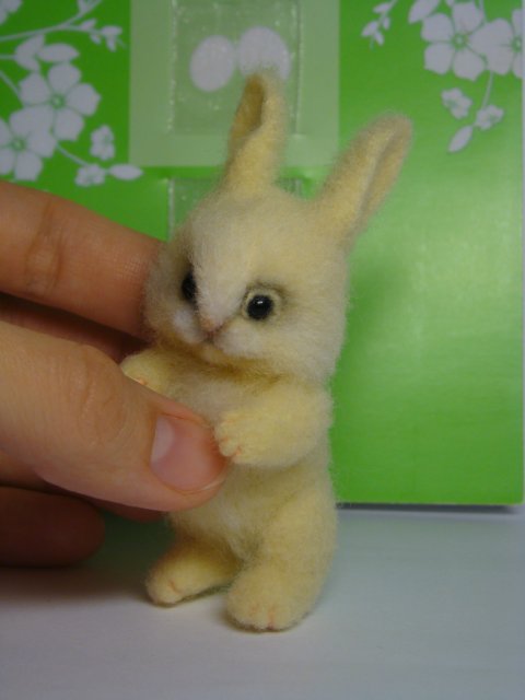 Солнечный зайчик. Авторская игрушка валянием из шерсти Ольги Чернухо (фото 10)