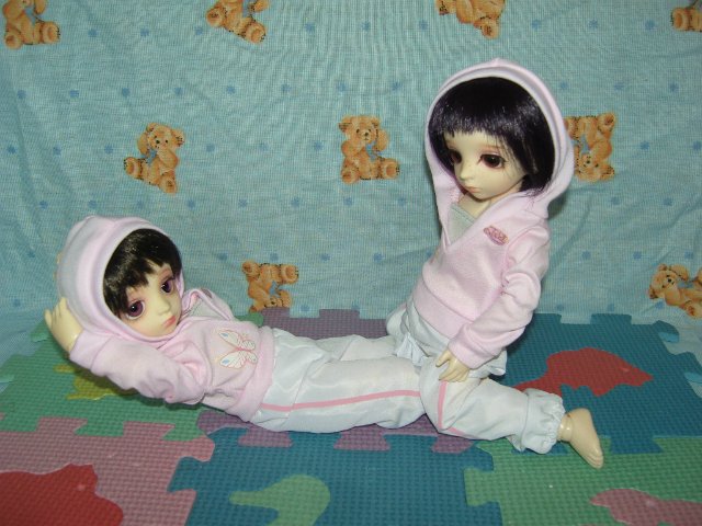 Мои близняшки Ран и Рен (bjd Dollzone Sis) (фото 10)
