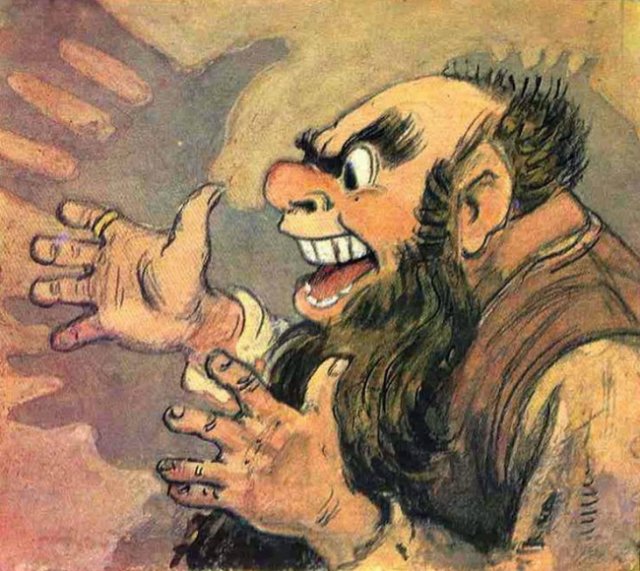 Скажите, как его зовут или Главный иллюстратор изумрудного города. Карабас-пати ко дню рождения Леонида Владимирского