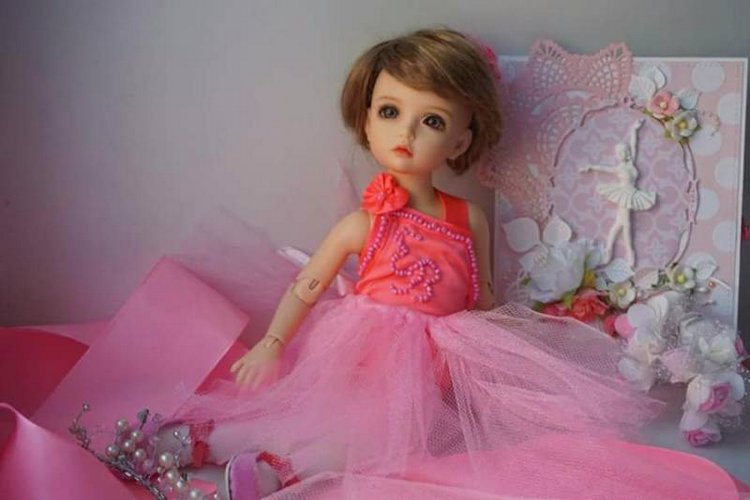 Кукла и ее девочка. Большой балет начинается с розового! BJD Eline | Бэйбики Кукла и ее девочка. Большой балет начинается с розового! BJD Eline (фото 5)