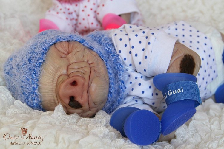 Свинка Пеппа и её младший братик Джордж. Поросята реборн Наталии Сомовой