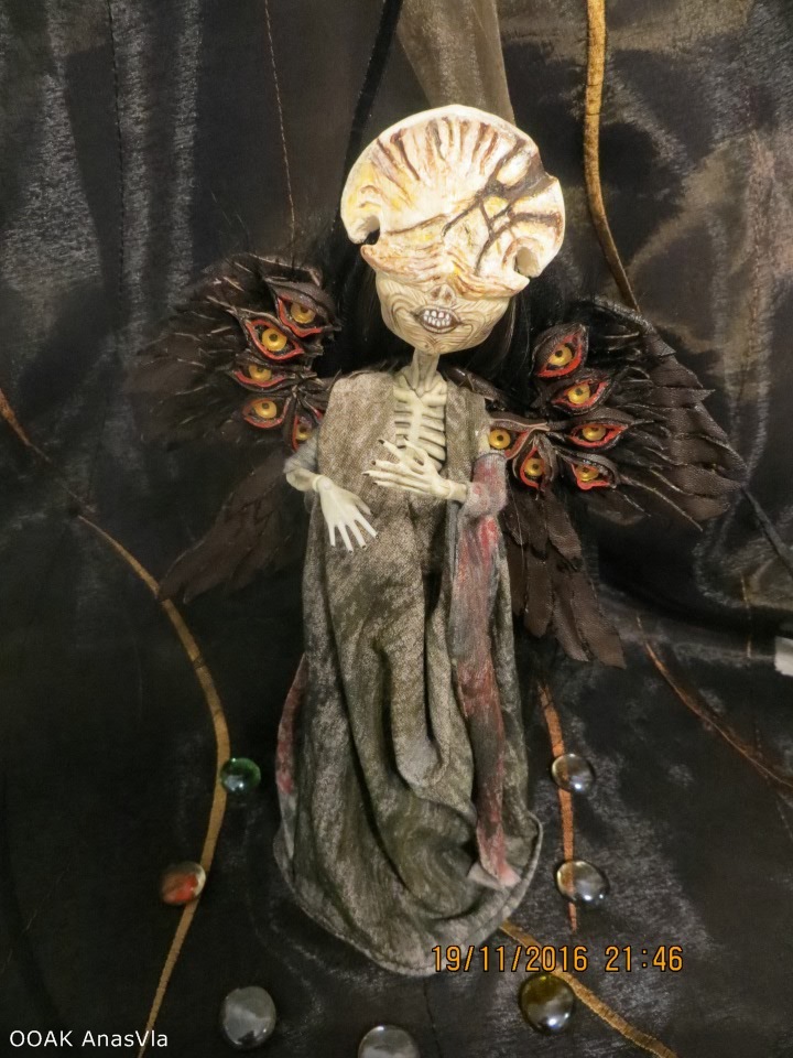 Смерть из киноленты "Хелбой 2". ООАК из Скелиты Калаверас Монстр Хай (фото 3)