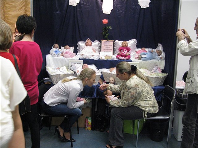 VII Международный салон кукол на Тишинке. Стенд Елены Андреевой и Екатерины Самгиной (фото 3)