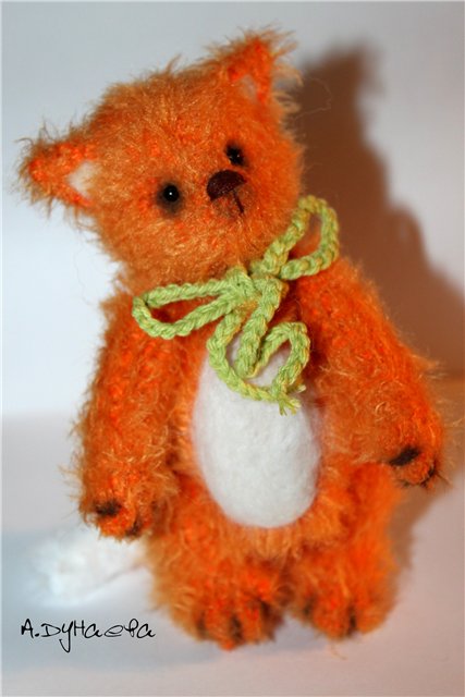 Маленький лис. Игрушка вязанная крючком (фото 3)
