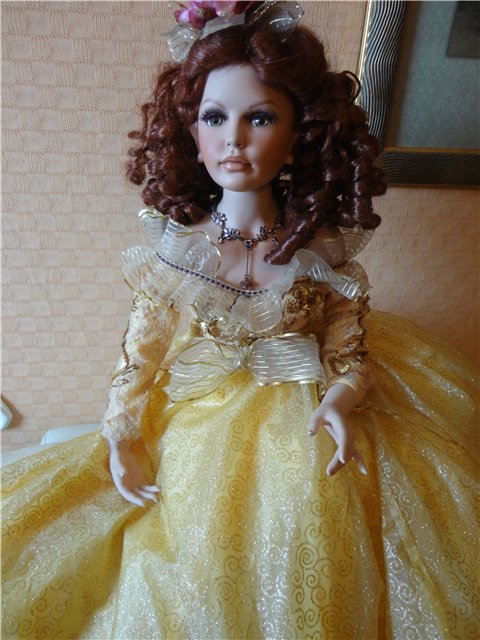 Ты провинилась...красотою! А это редкое богатство! Фарфоровая кукла Donna Rubert - София