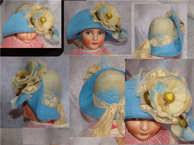 Фетровые шляпы для кукол