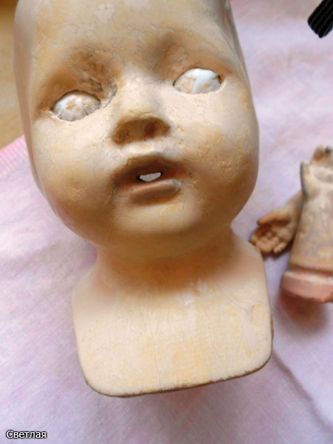 Реставрация самых ранних антикварных кукол Effanbee, 1912 год. + БОНУС, поработаем с кракелюром
