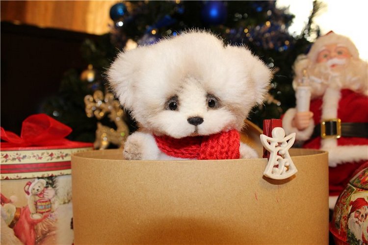 Рождественский Снежок! Авторский мишка Лены Белобородовой (фото 6)