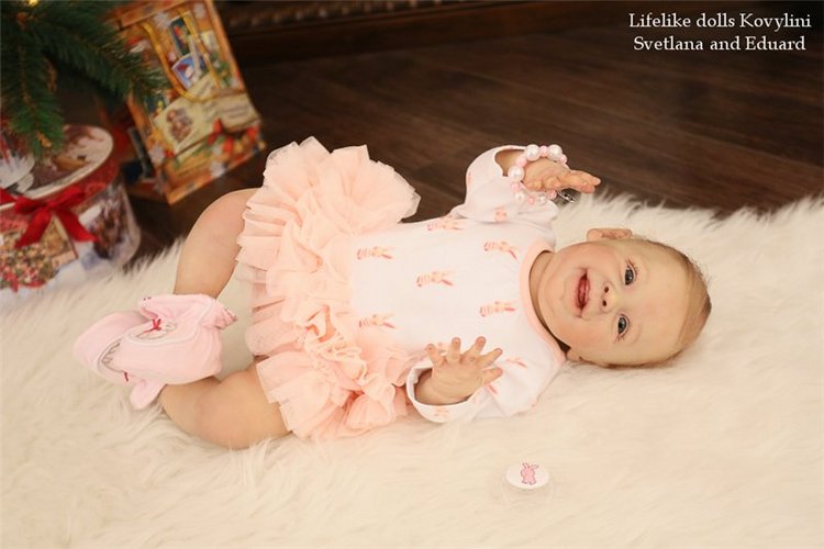 На щечке родинка, а в глазах любовь! Варенька - кукла реборн Ковылиных Светланы и Эдуарда