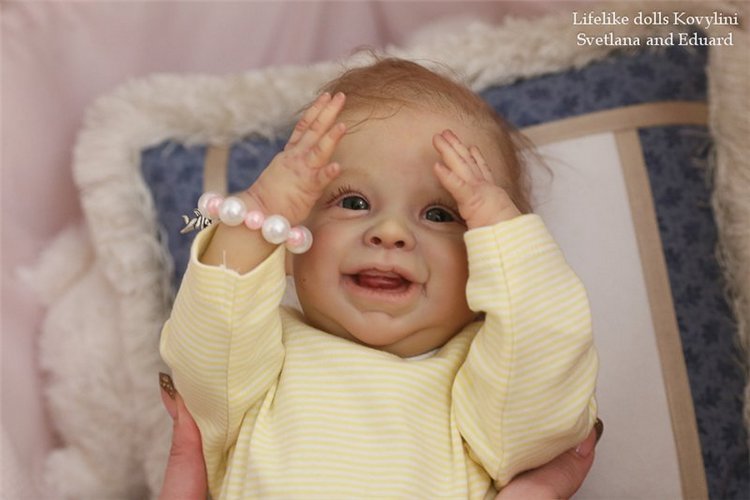На щечке родинка, а в глазах любовь! Варенька - кукла реборн Ковылиных Светланы и Эдуарда