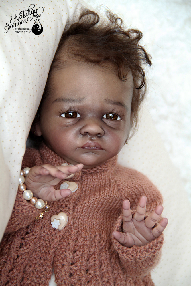 Эвелина. Шоколадка реборн Наталии Сомовой